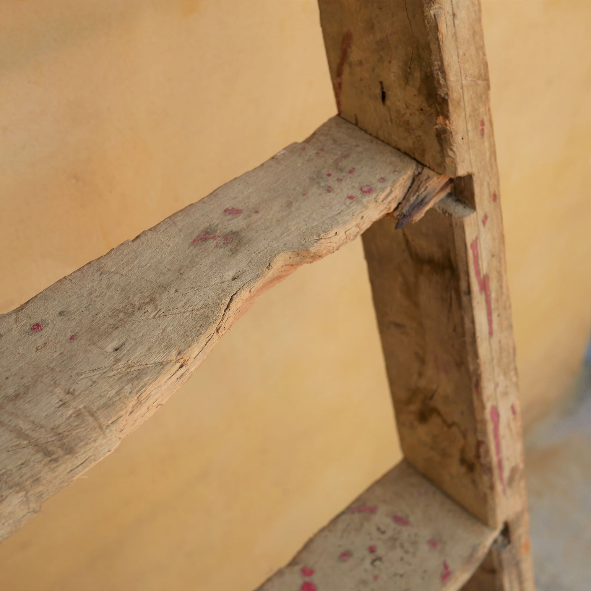 Vintage wooden farm ladder