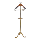 Retro night valet in brass and wood in Neoclassical style