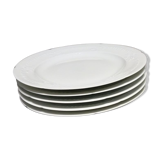 5 plates flat decoration wild ivy