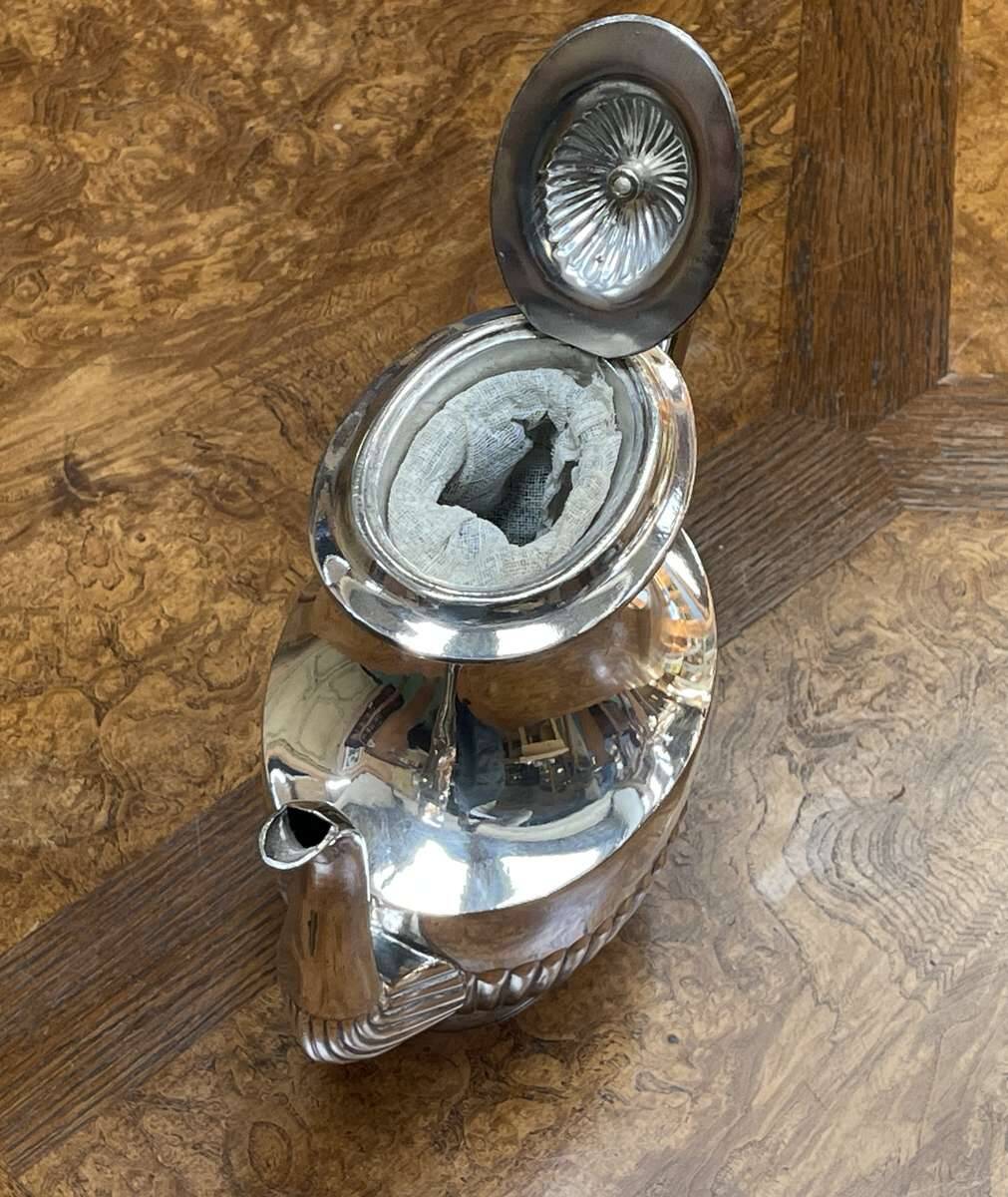 Ercuis silver-plated sauceboat from the french navy