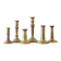 Vintage Brass Candlesticks, 1960s, Set of 6