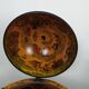 Meuble bar globe en bois sur roulette
