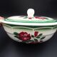 Digoin's soup maker - Mireille model - Rose decoration and green liseret - circa 1940