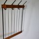 Mid-Century Teak and Metal Coat Rack, Germany, 1960s Design