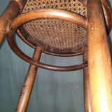 High bent wooden stool