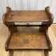 Small library step stool in oak from the 19th century.