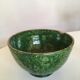 Foucard Jourdan Vallauris green glazed earth bowl 50