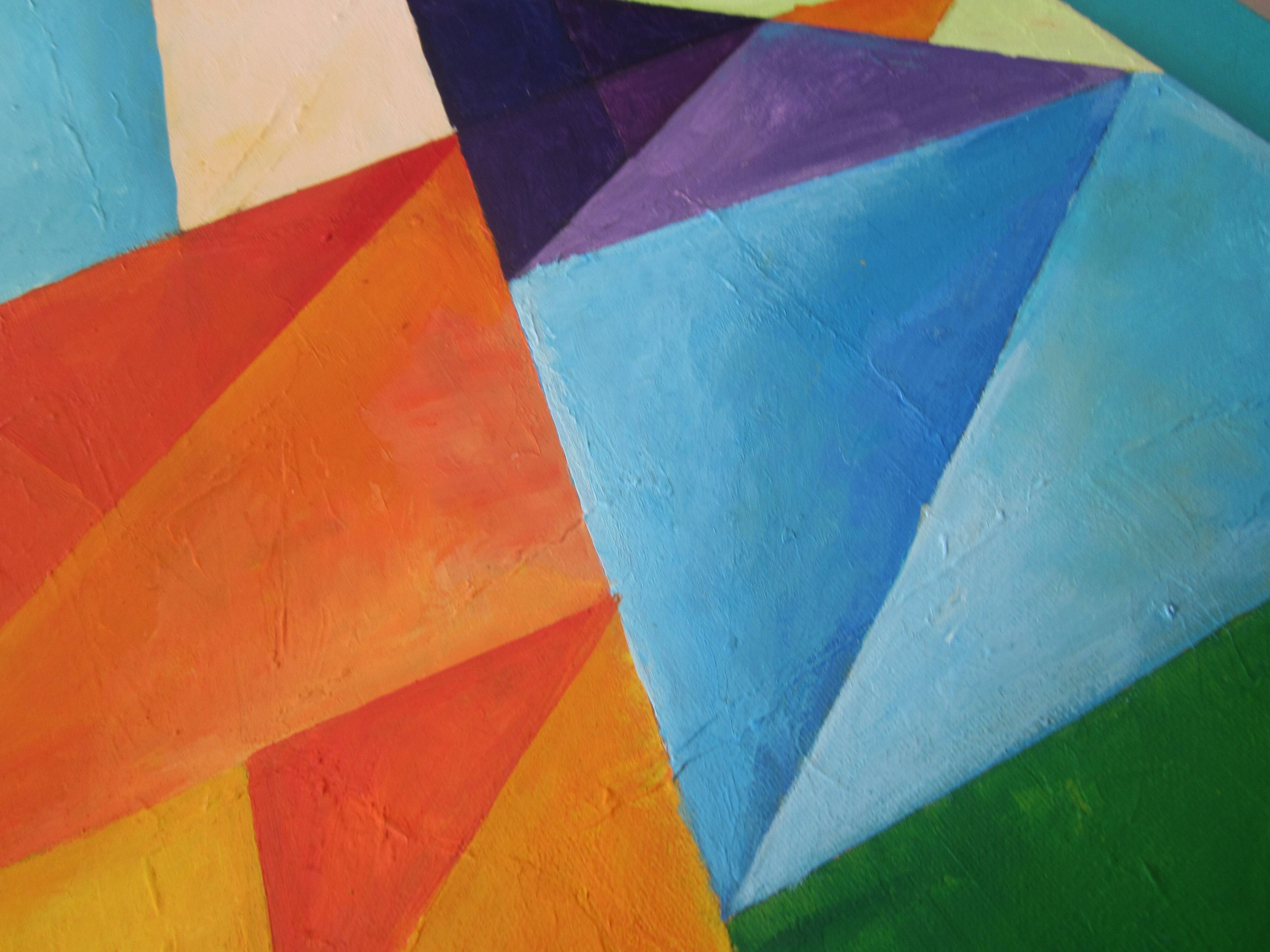 Peinture constructiviste acrylique