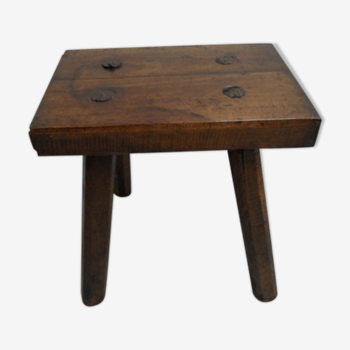 Antique milk stool