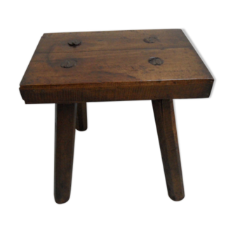 Antique milk stool