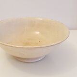 Old porcelain dish on pedestal