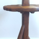 Brutalist ashtray in solid oak 50s