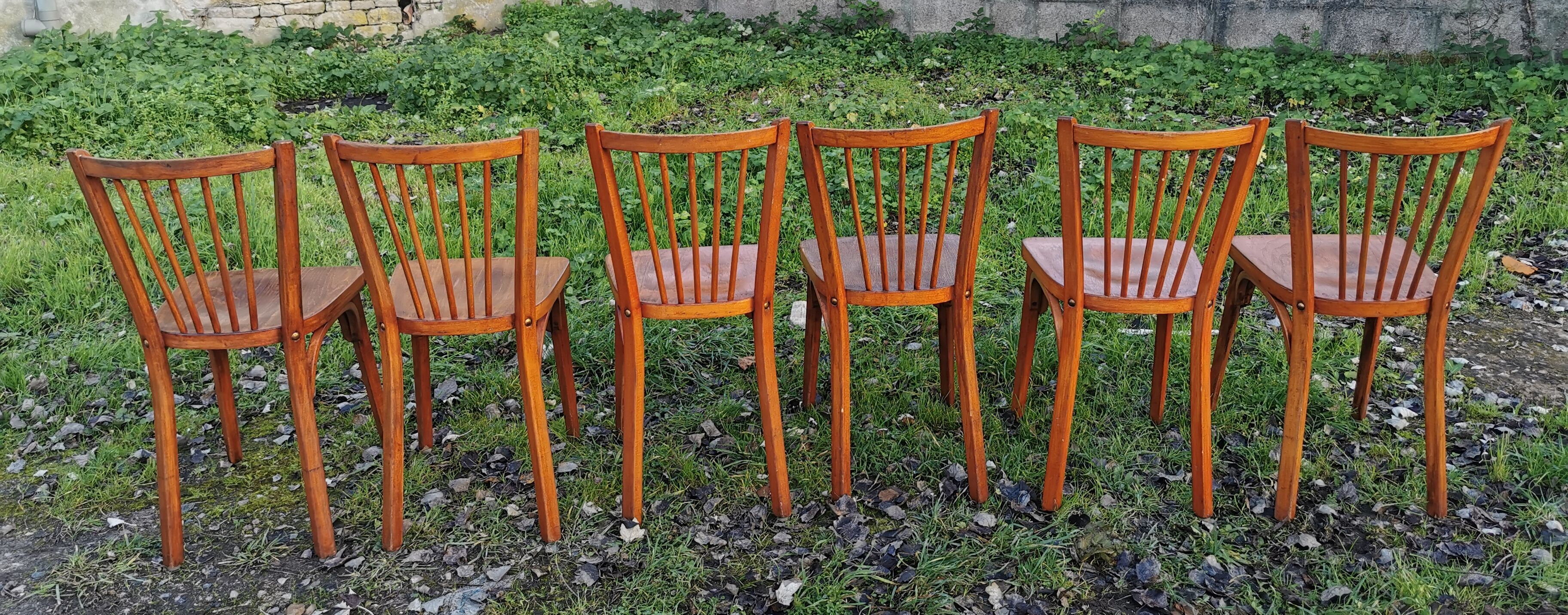 Series of 6 Baumann chairs