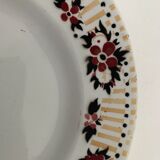Lot of 9 colorful flat plates Orchies North