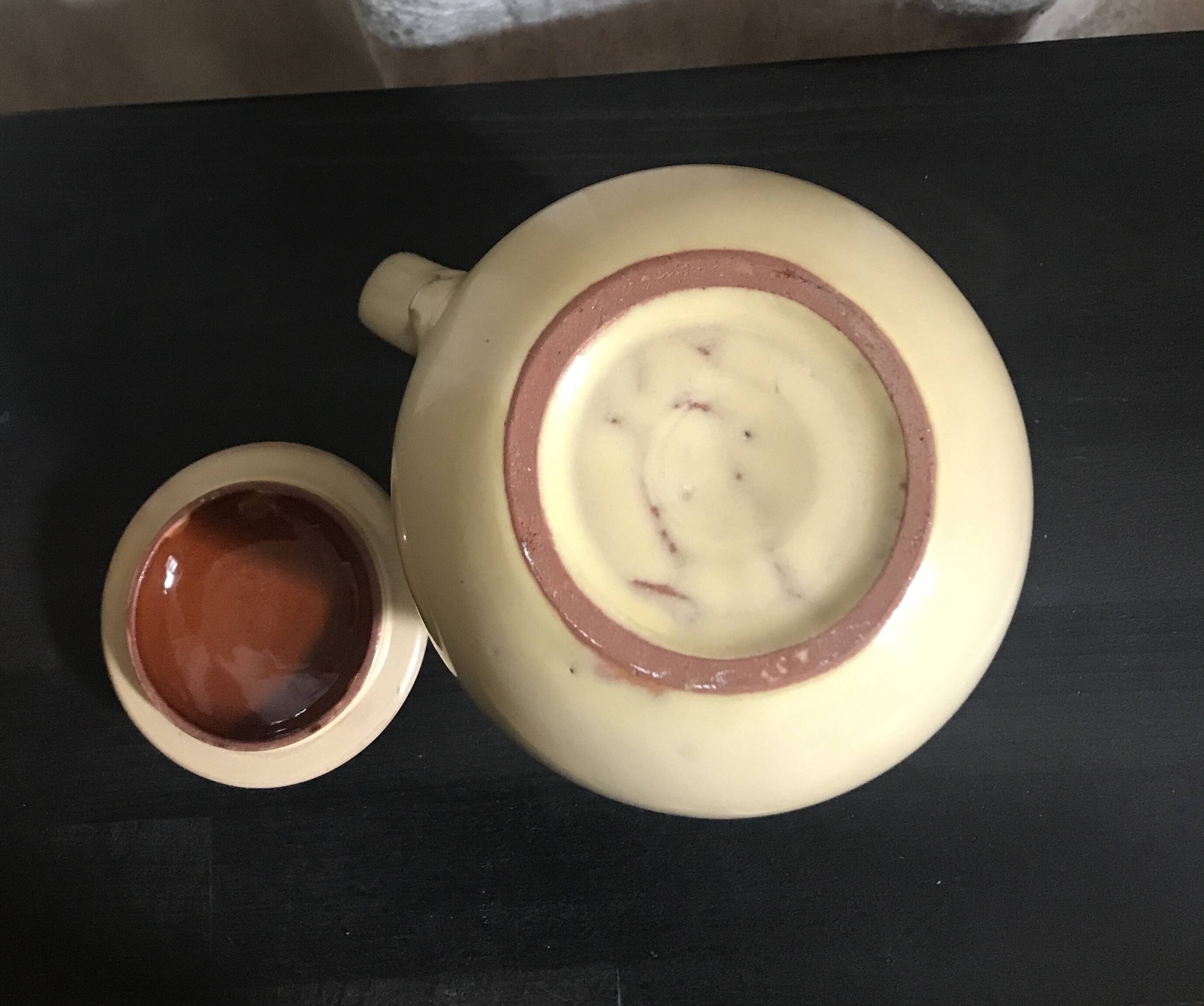 Vintage terracotta coffee service