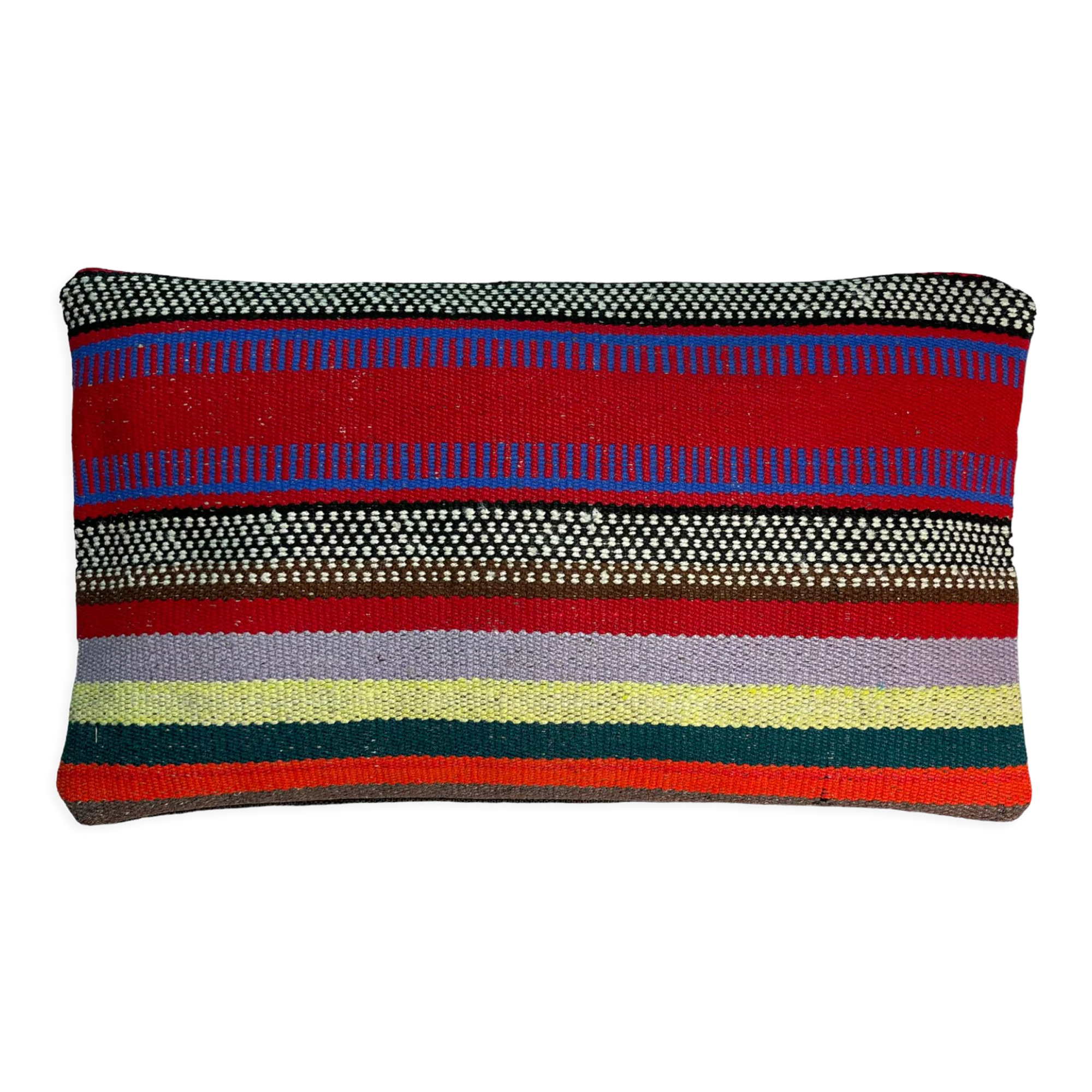 Turkish handmade kilim cushion cover , 30 x 50 cm