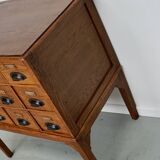 Dutch Oak Apothecary / Filing Cabinet, 1930s