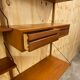Vintage scandinavian teak wall unit by Poul Cadovius for Royal System 1960s