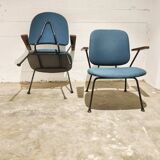 Pair of Armchairs by Gijs van der Sluis for van Der Sluis Steel Furniture
