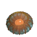 Vintage green blown glass lantern – bohemian spirit – Pier Import