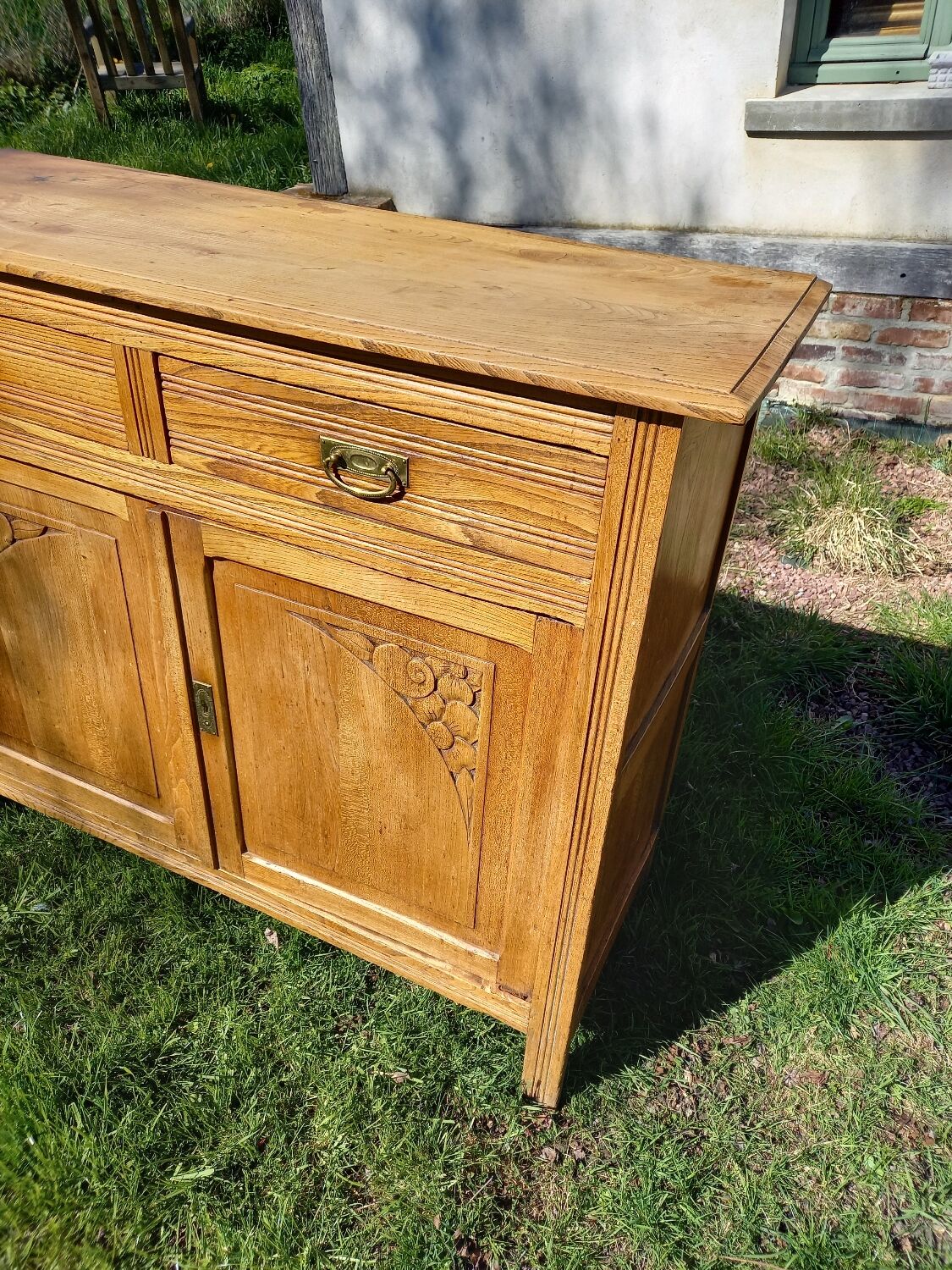 Art Deco sideboard 1930 2 doors 2 drawers