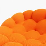 Canapé bulle courbé Roche Bobois orange