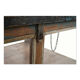 Display case in patinated wood