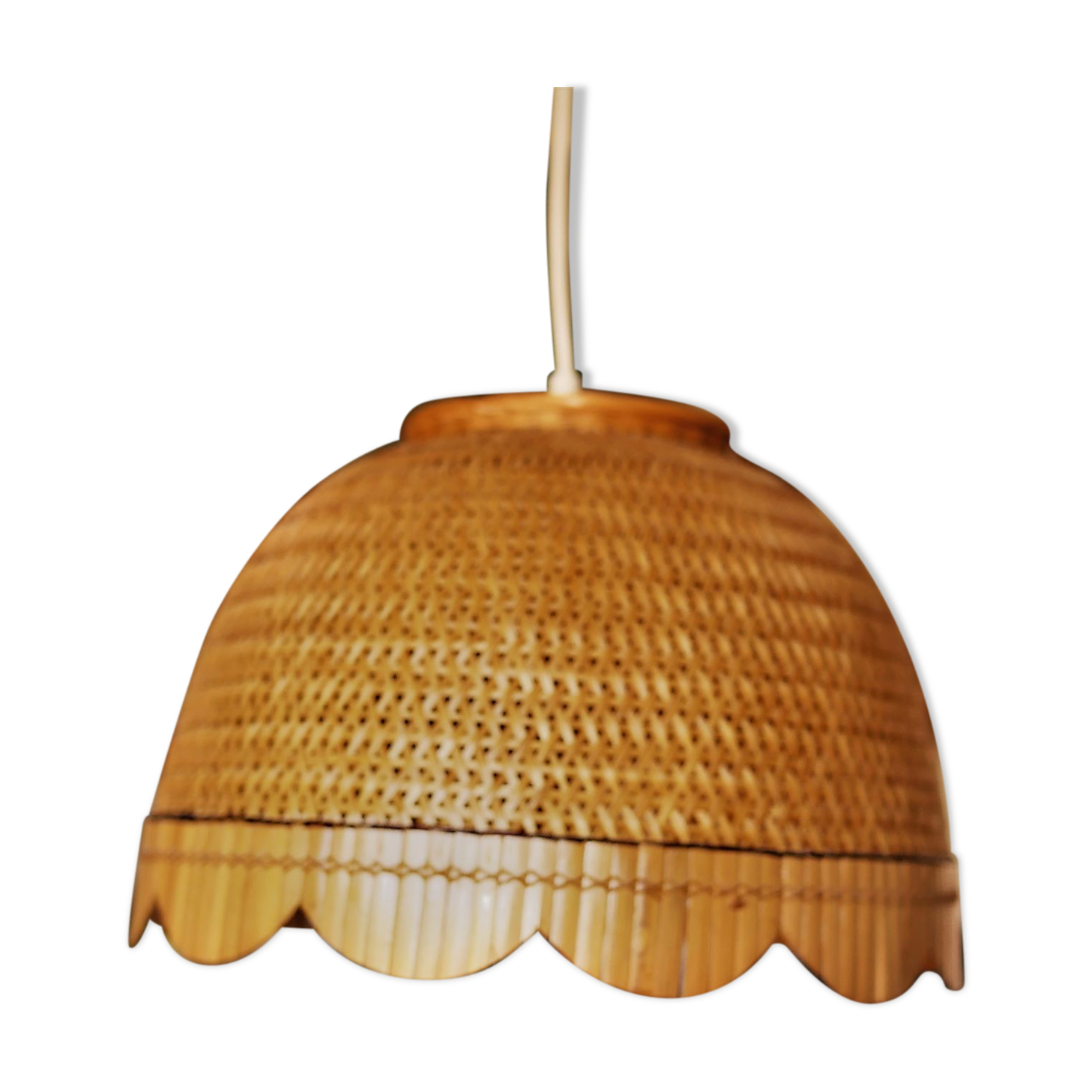 Rattan pendant light