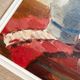 Painting old oil painting on cardboard still life 40s-50s