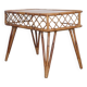 Vintage desk in rattan and wood from the 1960s.