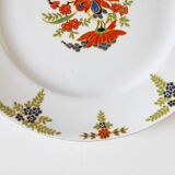 Plate with colorful flowers Onnaing
