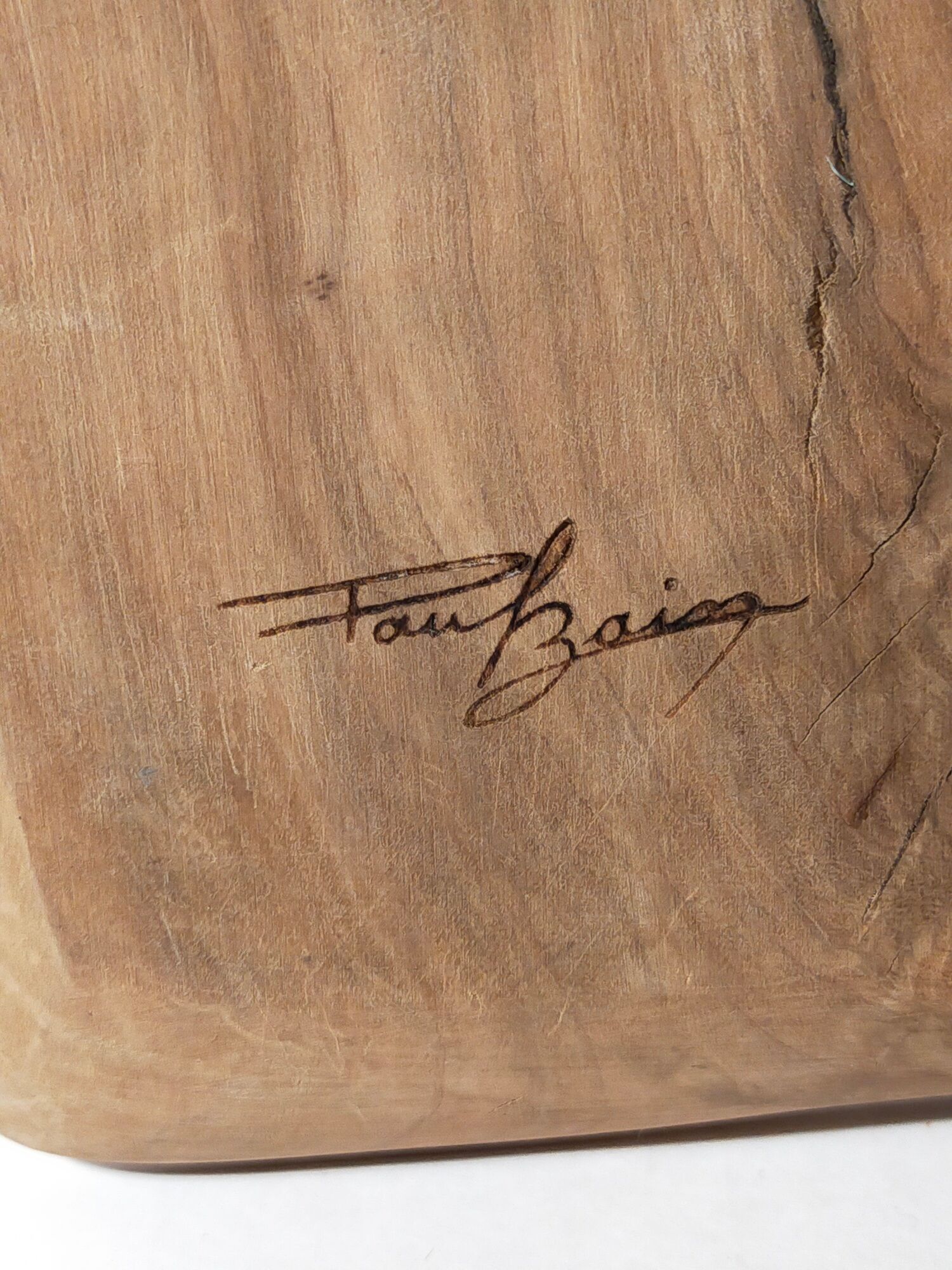 PRODUCT POP UP CHRISTMAS 2022 Solid wood cutting board of vintage freeform signed