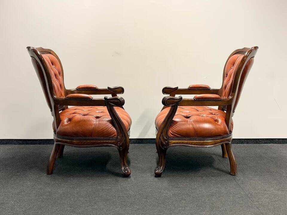 Original Vintage Chesterfield Chippendale Living Room set