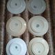 6 antique flat plates in ironstone