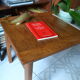 Jardinière scandinave table basse teck années 60