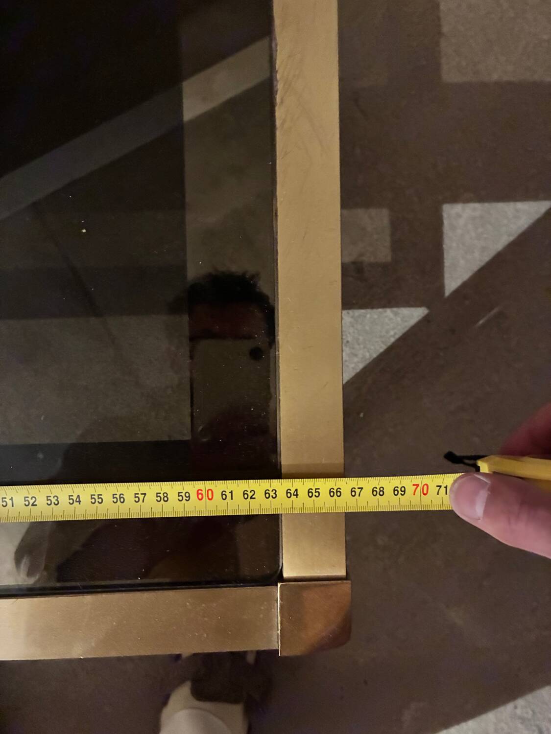 Vintage Italian brass coffee table – Mara – 1970s