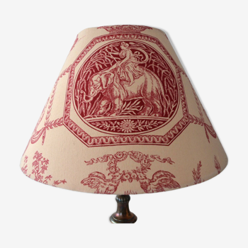Antique lampshade, vintage toile de jouy