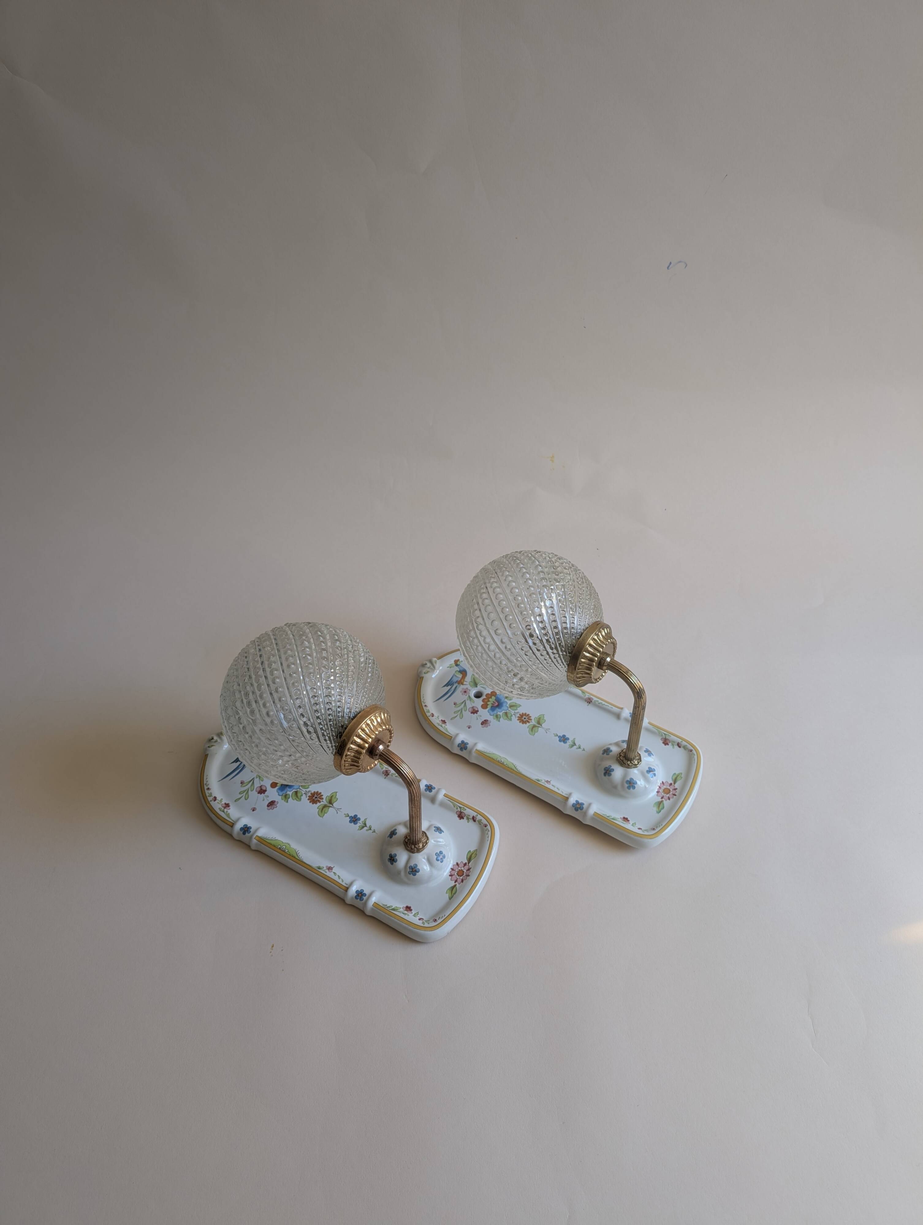 Ceramic wall lights