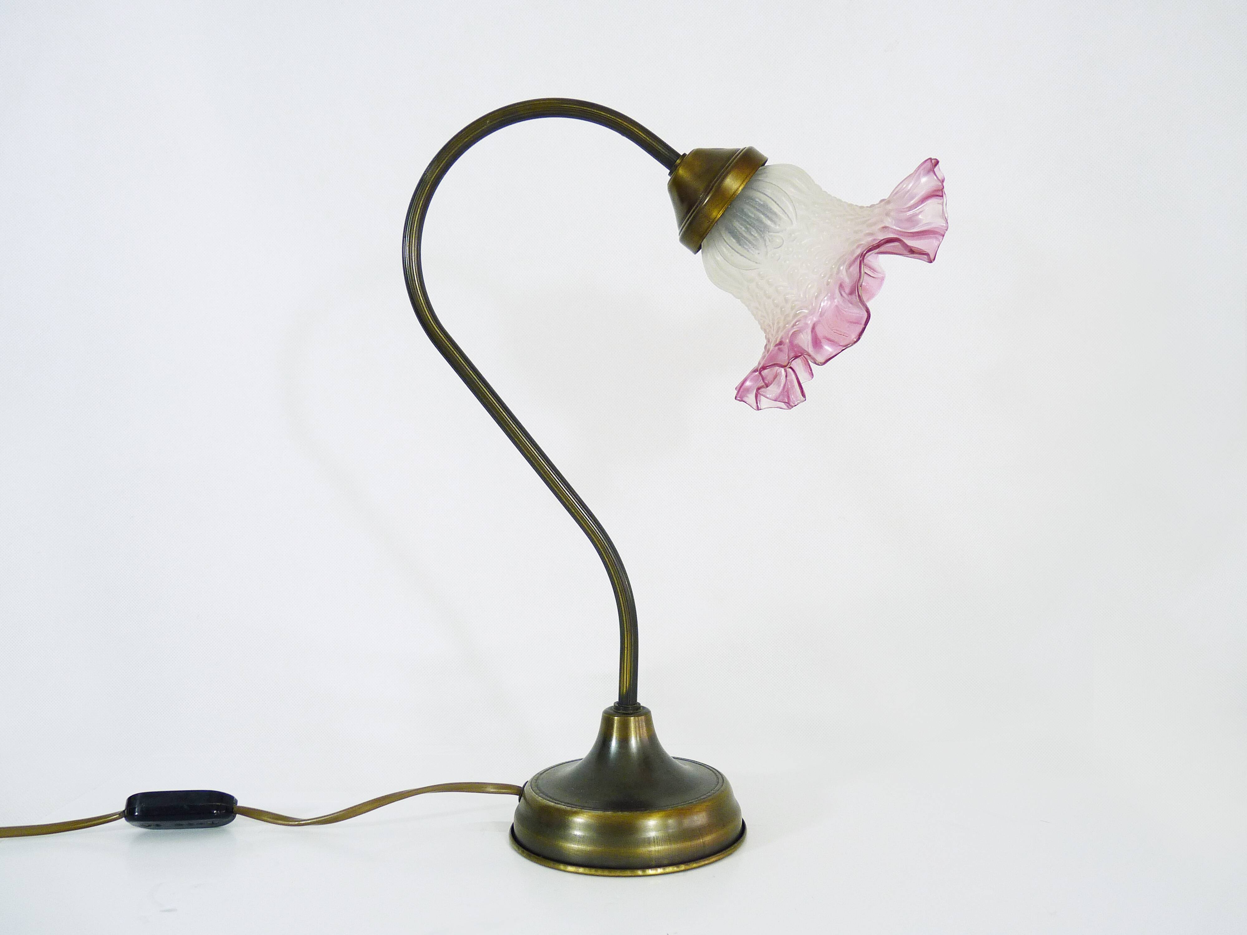 Art deco-style swan collar lamp see delmas monteuse. year 60