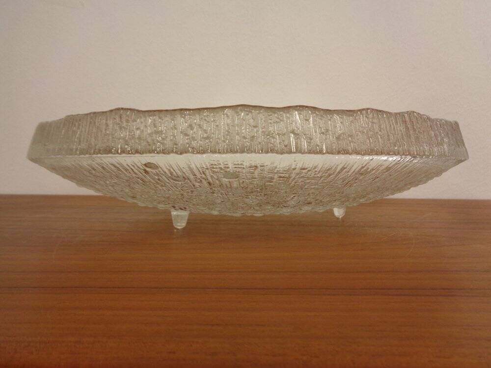 Large glass bowl by Tapio Wirkkala for Iittala, Finland, 1960s.