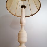 Large vintage-marble alabaster lamp - 60s