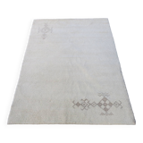 Mid century Moroccan hand-knotted wool Beni-Ourain carpet 230cm x 330cm
