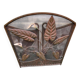 Foldable wrought iron fireplace screen sculpted from the 1950s.