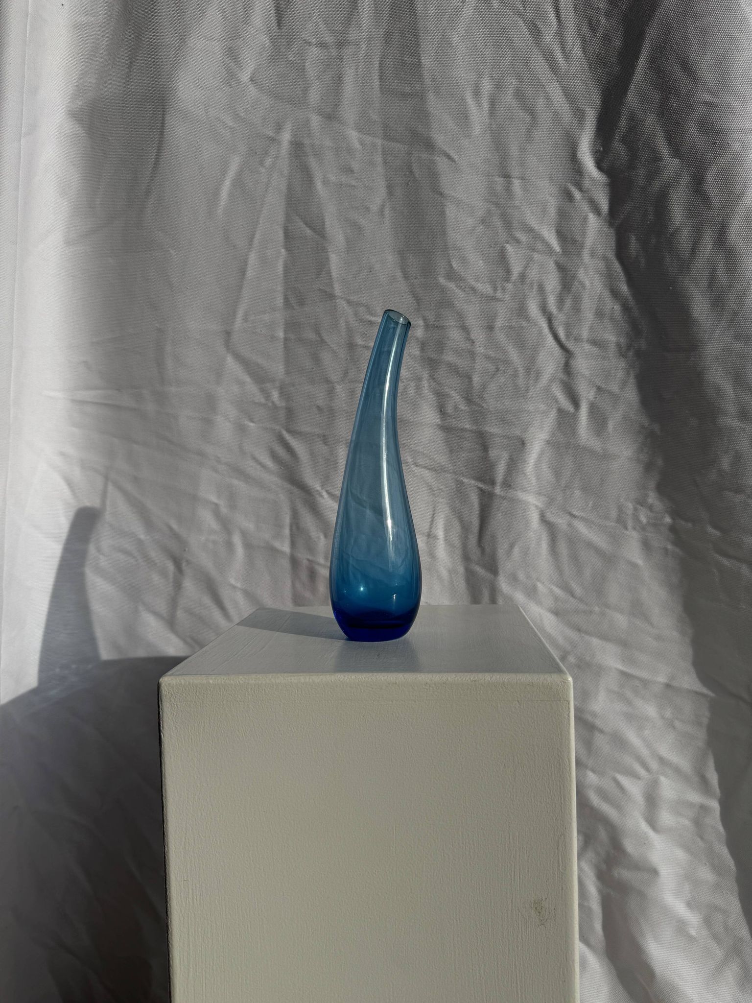 Blue soliflore vase H25 D7
