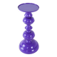 Purple metal candlestick, Danish design, 1970s, made in Denmark