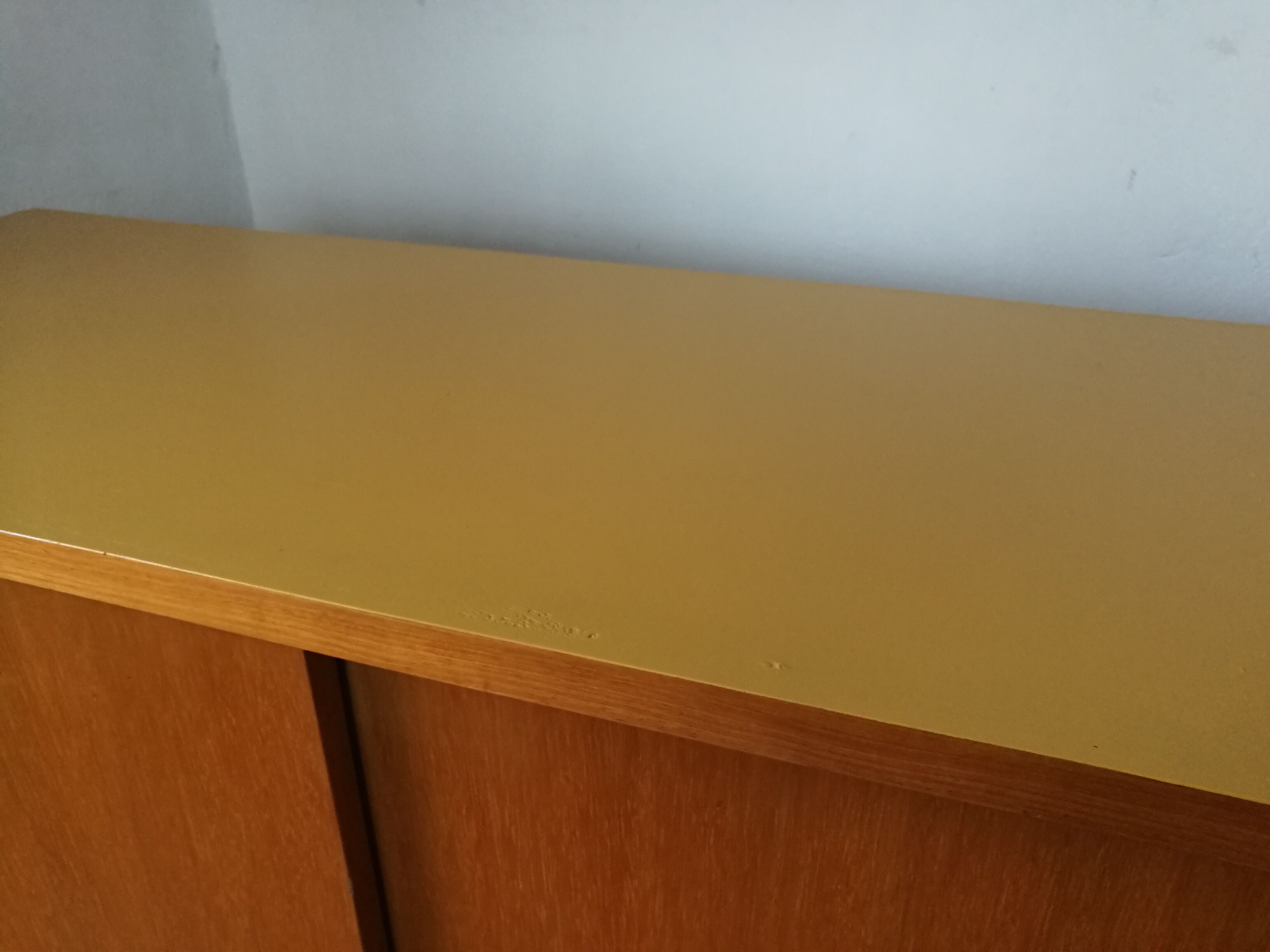 Vintage sideboard sliding doors 1970