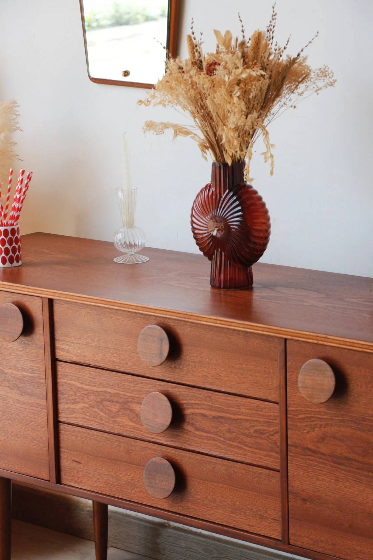 Petite enfilade scandinave sapelli – Design anglais années 60