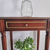 Pedestal table bedside Louis XVI mahogany style