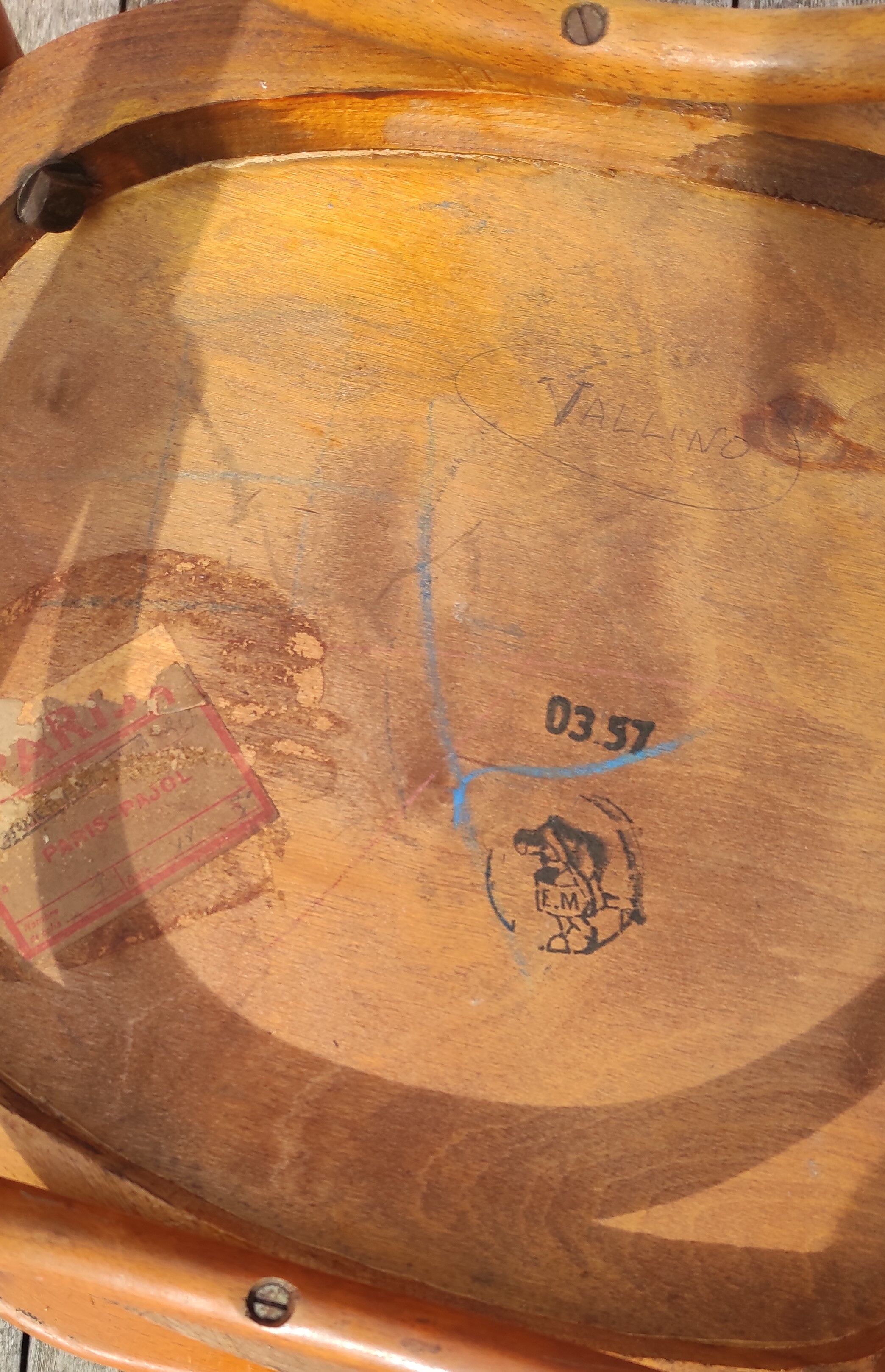 Pair of bistro chairs with bars