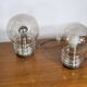 Space Age Design Glass Table Lamps by Glashütte Limburg, Set of 2, 1970s